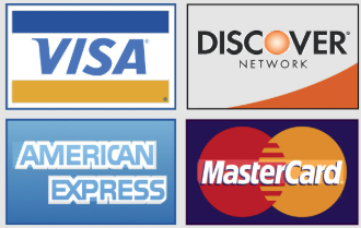 Accepted credit cards